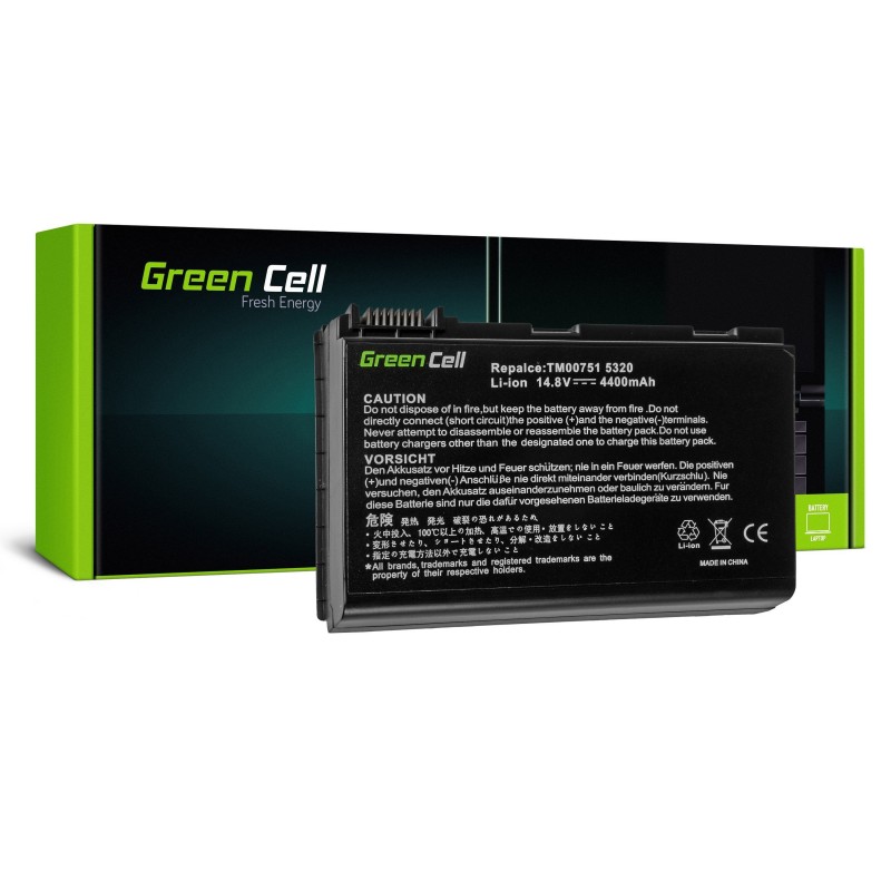 søster Ekspression konkurs Green Cell Battery for Acer TravelMate 5220 5520 5720 7520 7720 / 14,4V  4400mAh - TCS
