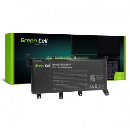 Bateria Green Cell C21N1347 do Asus R556 R556L R556LA R556LB R556LD R556LJ R556LN A555L F555L F555LD K555L K555LD X555L X555LD