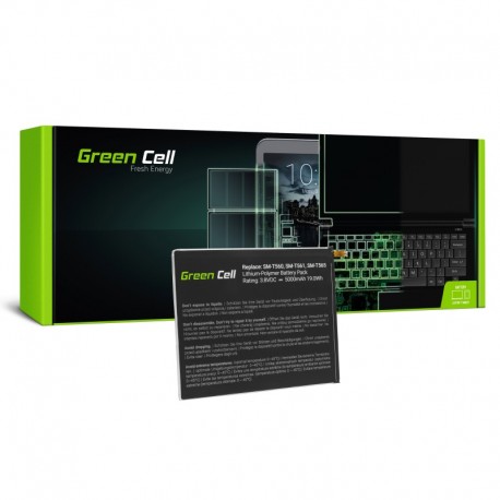 Bateria Green Cell EB-BT561ABA EB-BT561ABE do Samsung Galaxy Tab E 9.6 T560 T561
