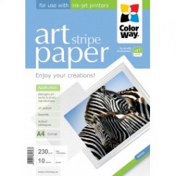 Fotopapir colorway art blank tekstur "strimmel" 230 g / m², a4, 10 ark (pga230010sa4)