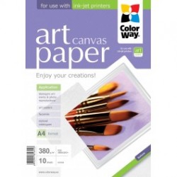 Fotopapir colorway art cotton canvas 380 g / m², a3 +, 10 ark (pcn380010a3 +)