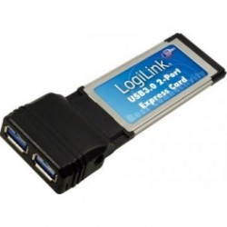 Logilink express card 34mm, 2 x usb 3.0